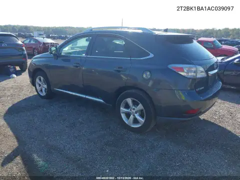 2T2BK1BA1AC039097 — 2010 Lexus RX, фото 4 с аукциона IAAI 19.10.2026, Естественный износ