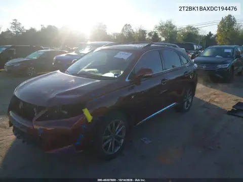 2T2BK1BAXDC194476 — 2013 Lexus RX, фото 3 с аукциона IAAI, Левый бок