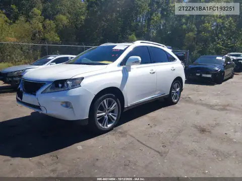 2T2ZK1BA1FC193251 — 2015 Lexus RX, zdjęcie 3 z IAAI, Przód