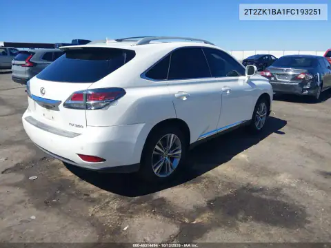 2T2ZK1BA1FC193251 — 2015 Lexus RX, zdjęcie 5 z IAAI, Przód