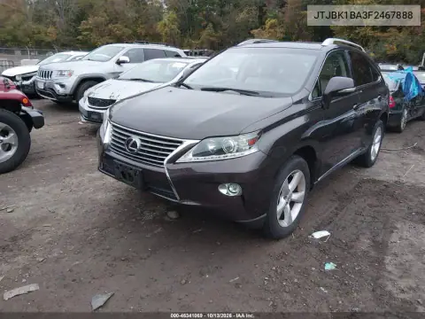 JTJBK1BA3F2467888 — 2015 Lexus RX, фото 3 с аукциона IAAI, Задняя часть слева