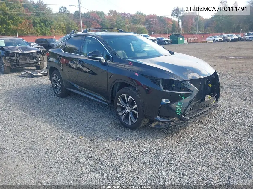 2017 Lexus Rx 350 VIN 2T2BZMCA7HC111491 фото 2