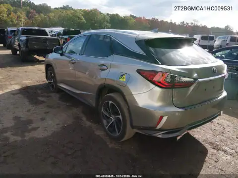 2T2BGMCA1HC009531 — 2017 Lexus RX, photo 3 from IAAI, Right side