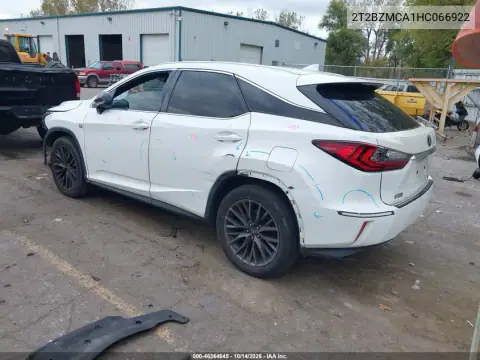 2T2BZMCA1HC066922 — 2017 Lexus RX, photo 4 from IAAI, Front and rear