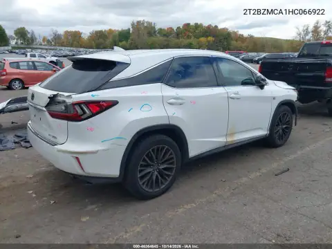 2T2BZMCA1HC066922 — 2017 Lexus RX, photo 5 from IAAI, Front and rear
