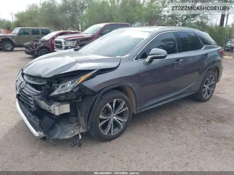 2T2ZZMCA8HC081089 — 2017 Lexus RX, zdjęcie 3 z IAAI, Przód