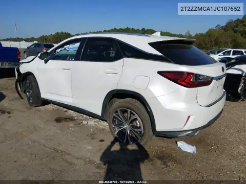 2T2ZZMCA1JC107652 — 2018 Lexus RX, photo 3 from IAAI, Front end