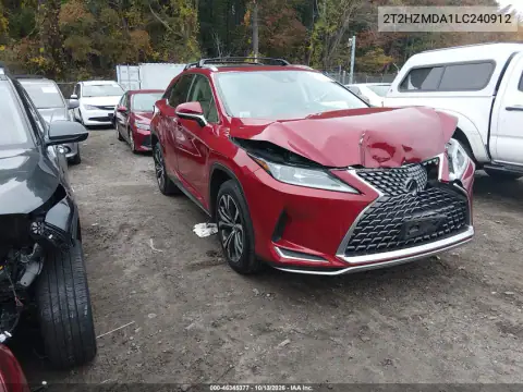 2T2HZMDA1LC240912 — 2020 Lexus RX, Не указано, фото до ремонта