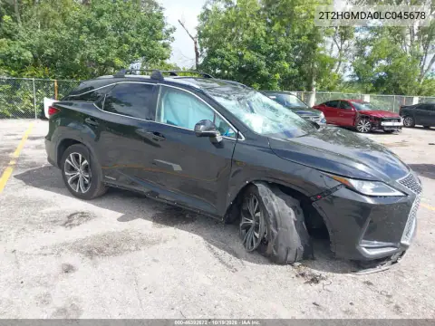 2T2HGMDA0LC045678 — 2020 Lexus RX, Lado izquierdo, fotos antes de reparar