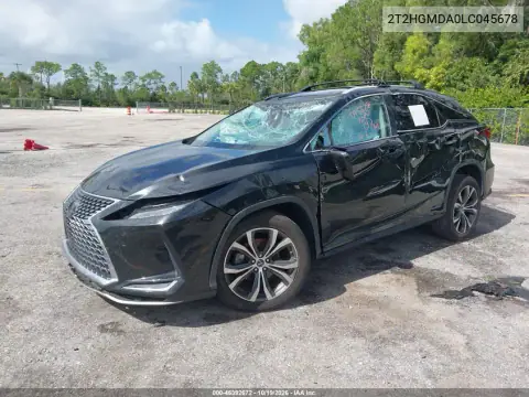 2T2HGMDA0LC045678 — 2020 Lexus RX, ფოტო 2, IAAI, მარცხენა მხარე
