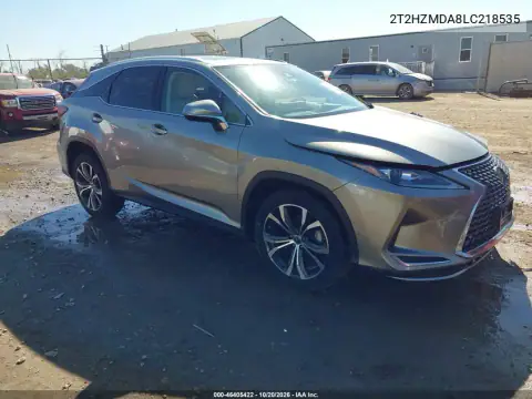 2T2HZMDA8LC218535 — 2020 Lexus RX, Left side, before-repair photos