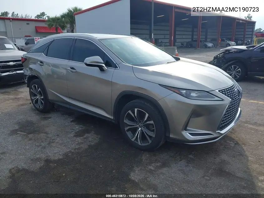 2021 Lexus Rx 350 VIN 2T2HZMAA2MC190723 фото 2