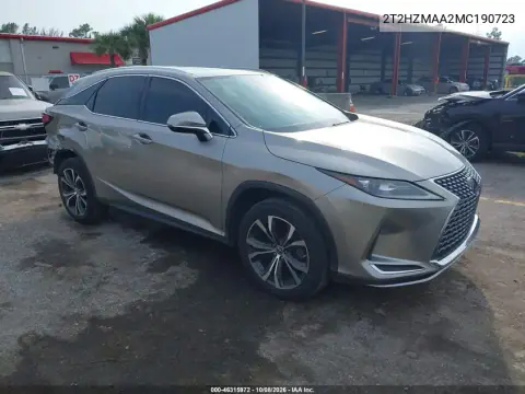 2021 Lexus Rx 350 VIN 2T2HZMAA2MC190723 фото 2