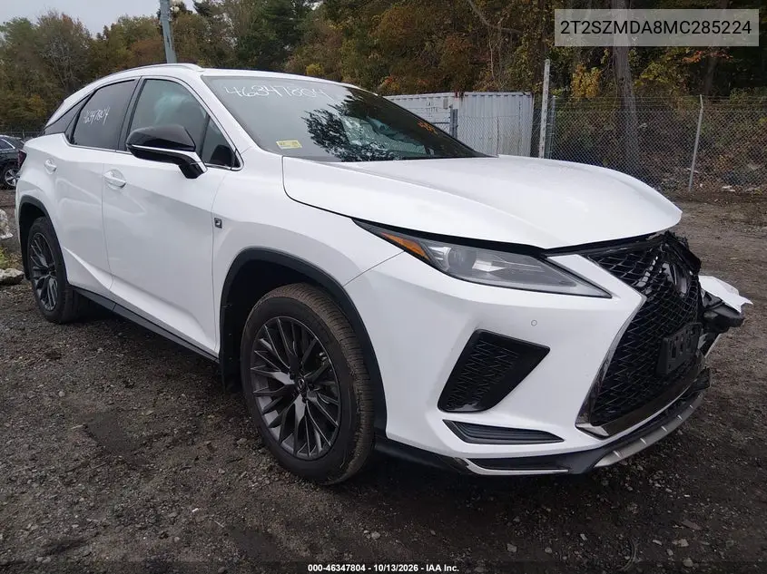 2T2SZMDA8MC285224 — 2021 Lexus RX, фото 2 с аукциона IAAI, Передняя часть слева
