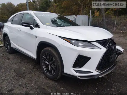 2T2SZMDA8MC285224 — 2021 Lexus RX, фото 2 с аукциона IAAI, Передняя часть слева