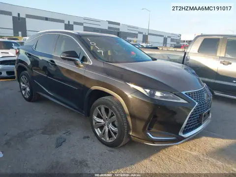 2T2HZMAA6MC191017 — 2021 Lexus RX, передняя часть слева, фото до ремонта