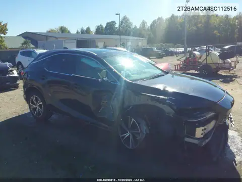 2T2BAMCA4SC112516 — 2025 Lexus RX, Right front, before-repair photos