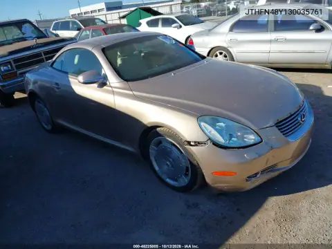 JTHFN48Y130035761 — 2003 Lexus SC, Левый бок, фото до ремонта