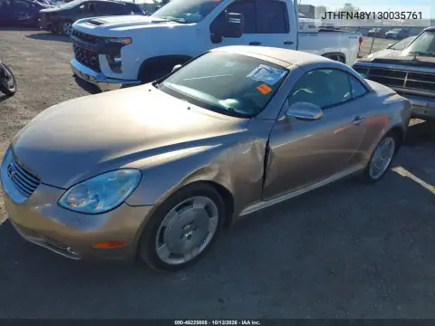 JTHFN48Y130035761 — 2003 Lexus SC, фото 3 с аукциона IAAI, Левый бок