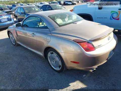JTHFN48Y130035761 — 2003 Lexus SC, фото 4 с аукциона IAAI, Левый бок