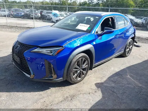 JTHR9JBHXM2052623 — 2021 Lexus UX, фото 2 с аукциона IAAI, Передняя и задняя части