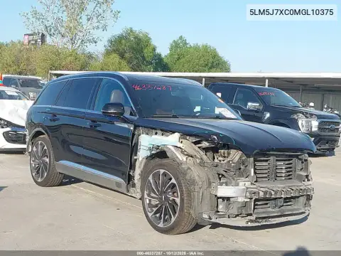 5LM5J7XC0MGL10375 — 2021 Lincoln Aviator, Lewy bok, zdjęć przed naprawą