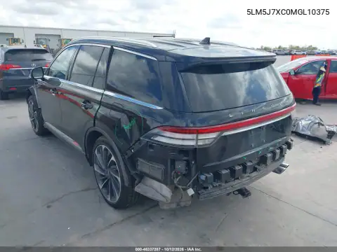 5LM5J7XC0MGL10375 — 2021 Lincoln Aviator, photo 4 from IAAI, Left side