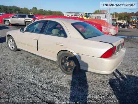 2000 Lincoln Ls VIN 1LNHM87A5YY878987 фото 4