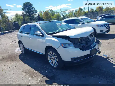 2LMDJ8JK3DBL07972 — 2013 Lincoln MKX, Przód, zdjęć przed naprawą