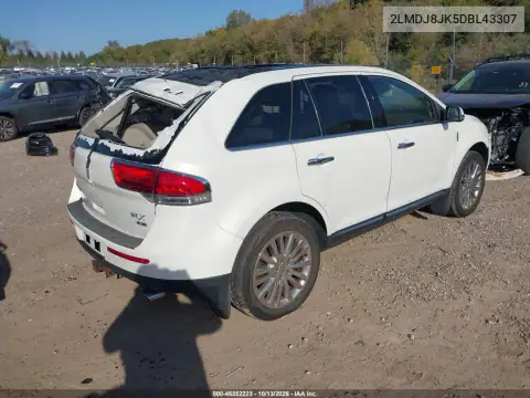 2LMDJ8JK5DBL43307 — 2013 Lincoln MKX, photo 4 from IAAI, Roof