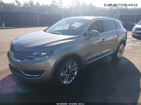 2LMPJ8LP1HBL44224 — 2017 Lincoln MKX, photo 3 from IAAI, Front end