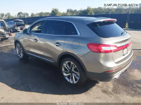 2LMPJ8LP1HBL44224 — 2017 Lincoln MKX, photo 4 from IAAI, Front end