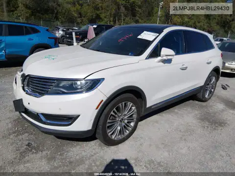 2LMPJ8LR4HBL29430 — 2017 Lincoln MKX, ფოტო 2, IAAI, წინა ნაწილი