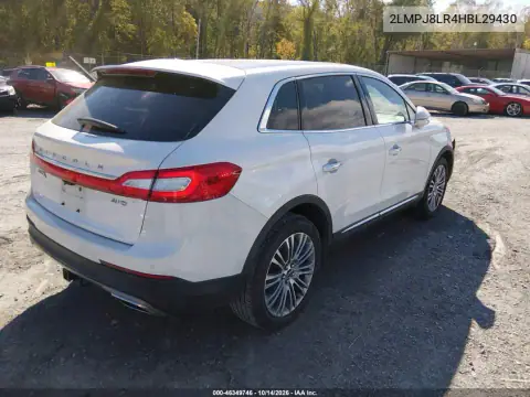 2LMPJ8LR4HBL29430 — 2017 Lincoln MKX, ფოტო 4, IAAI, წინა ნაწილი
