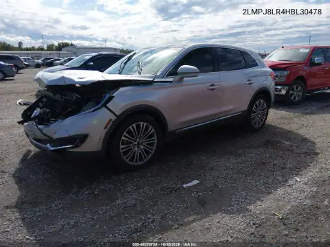 2LMPJ8LR4HBL30478 — 2017 Lincoln MKX, zdjęcie 2 z IAAI, Przód