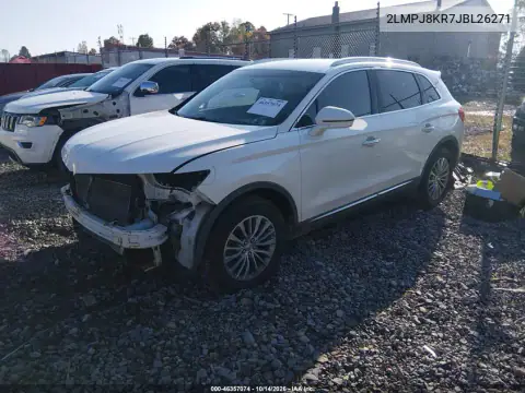 2LMPJ8KR7JBL26271 — 2018 Lincoln MKX, ფოტო 3, IAAI, წინა ნაწილი