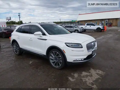 2LMPJ8K96MBL02323 — 2021 Lincoln Nautilus, Задня частина, фото до ремонту