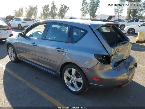 JM1BK343351301565 — 2005 Mazda 3, photo 4 from IAAI, Rear end