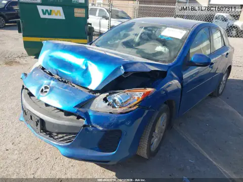 JM1BL1L78C1607311 — 2012 Mazda 3, ფოტო 3, IAAI, წინა ნაწილი