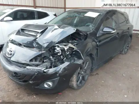 JM1BL1L38C1677064 — 2012 Mazda 3, photo 2 from IAAI, Front end