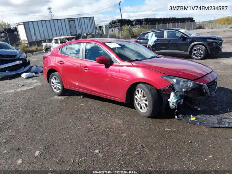3MZBM1V74FM234587 — 2015 Mazda 3, Parte delantera, fotos antes de reparar