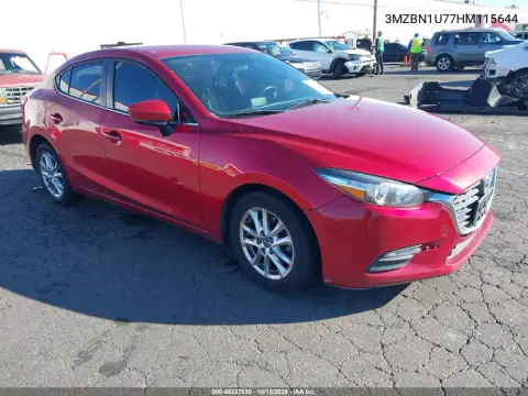 3MZBN1U77HM115644 — 2017 Mazda 3, წინა მარცხენა ნაწილი, ფოტოები შეკეთებამდე