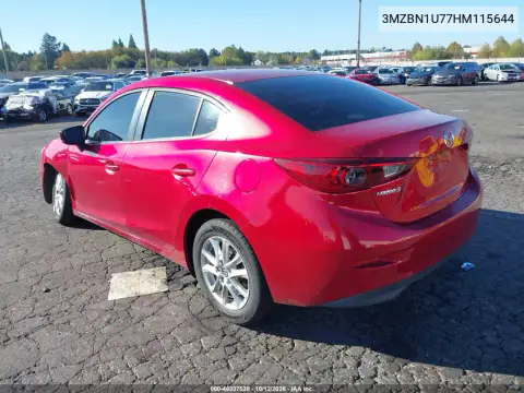 3MZBN1U77HM115644 — 2017 Mazda 3, photo 4 from IAAI, Left front