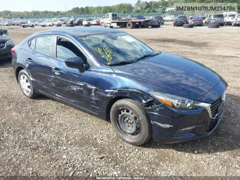 3MZBN1U70JM234786 — 2018 Mazda 3, Right side, before-repair photos