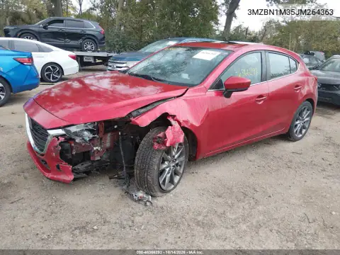 3MZBN1M35JM264363 — 2018 Mazda 3, foto 3 de IAAI, Delantera izquierda
