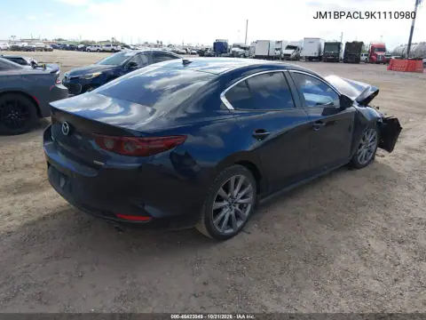 JM1BPACL9K1110980 — 2019 Mazda 3, foto 4 de IAAI, Parte delantera