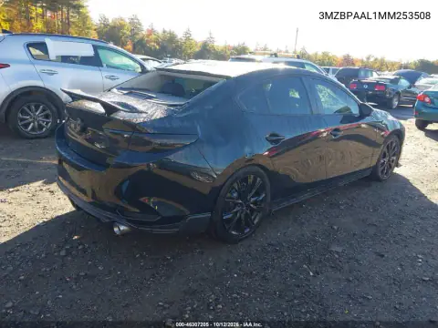 3MZBPAAL1MM253508 — 2021 Mazda 3, photo 5 from IAAI, Front and rear