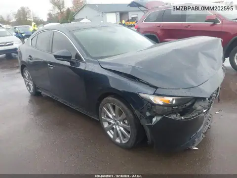 3MZBPABL0MM202595 — 2021 Mazda 3, Передня частина, фото до ремонту