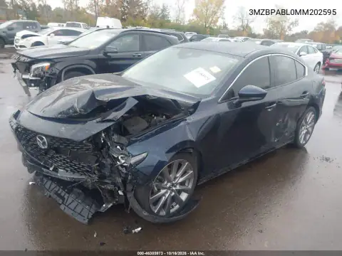 3MZBPABL0MM202595 — 2021 Mazda 3, foto 2 de IAAI, Parte delantera
