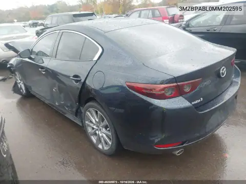 3MZBPABL0MM202595 — 2021 Mazda 3, foto 3 de IAAI, Parte delantera